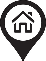 Map marker icon vector symbol collection on white background.
