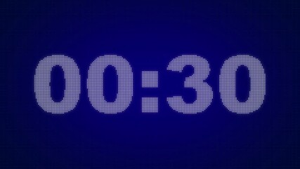 35 seconds 4k countdown timer countdown animation from 35 to 0 seconds. Circular animation with 35 second countdown from 35 to 0 on black background Countdown from 35 to 0. countdown or special offer
