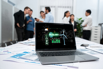 Computer Software Leading the Way in Green Business strategy and Sustainability, promoting...