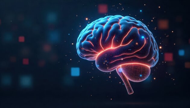 AIpowered digital brain visualized as a futuristic hologram dominating a leaderboard of reasoning and intelligence benchmarks symbolizing cuttingedge advancements in open source