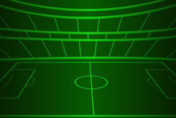 Obraz premium Football Court Field with Neon Green Background , Vector Illustration Abstract Ground image