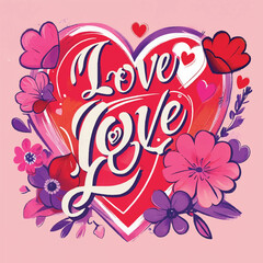 A vibrant and cheerful design love for you