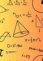 math formulas on a blackboard