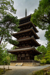 Pagoda in Ninnaji temple, Kyoto, Japan