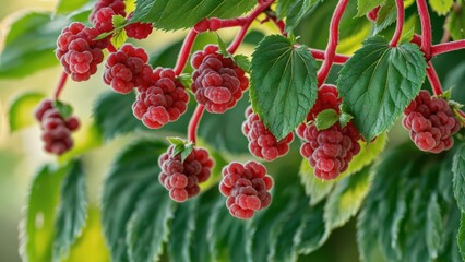 Obraz premium Close-up of Red Berries Growing on Plant