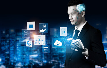 AI coordinating business infrastructure, managing digital systems, synchronizing cloud platforms,...
