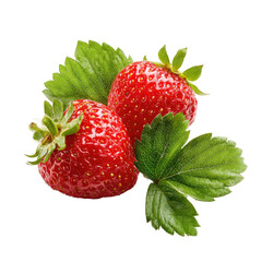 Ripe strawberries, close-up, garden setting, food photography, recipe