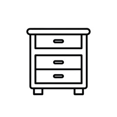 drawer cabinet outline  icon