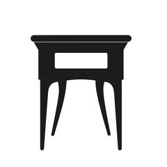 Modern side table silhouette vector icon