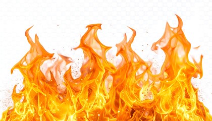 Fiery Flames Burning Bright.