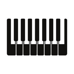 Monochromatic Piano Keys Music, Instrument, and Art
