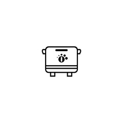 Fryer icon flat vector design.