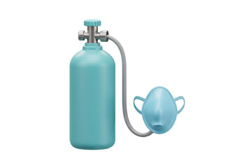 Isolated Oxygen Tank with Mask