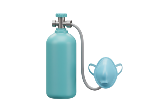 Isolated Oxygen Tank with Mask