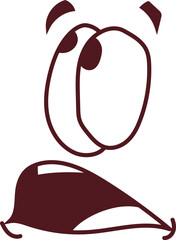 Curious | Expression Doodle Design - 18| EPS