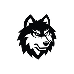 Fierce Wolf Head Illustration - A Powerful Symbol of Strength and Wildness