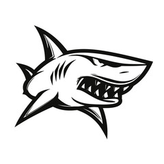 Black Shield Emblem with a Stylized Check Mark or Wing Design