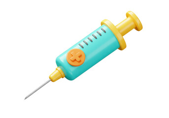 Isolated Medical Injection with Syringe