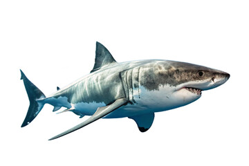Shark on transparent background.