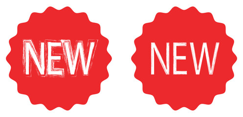 Red special offer icons set, sticker and deal label variations