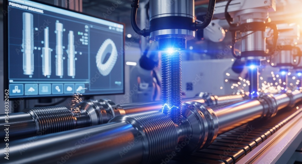 Poster quality control process of geothermal drilling thread connections implemented on a highspeed inspect