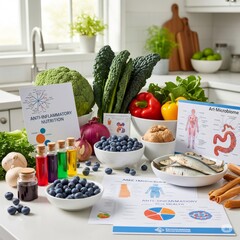 Promoting anti inflammatory nutrition with fresh produce and supplements