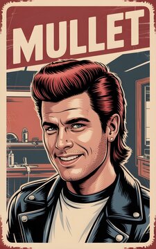 Mullet Hair Style for Barbershop