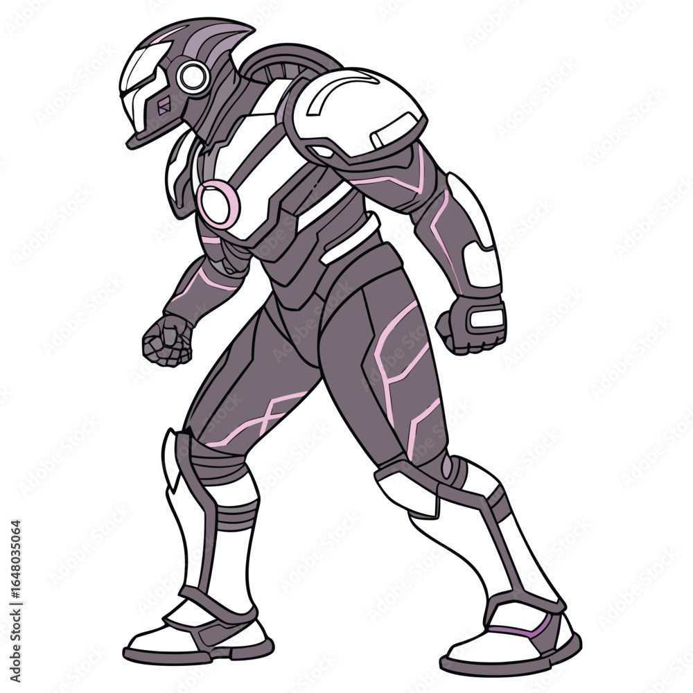 Poster highly detailed front facing mechanical artificial intelligence character with intricate robotic des