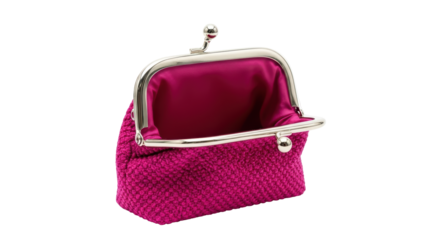 Isolated Open Coin Purse
