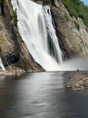 Montmorency Falls (French: Chute Montmorency) in summer