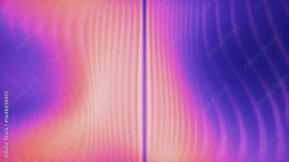 Poster beautiful abstract waves in speed motion. purple, pink and orange color gradients with grain effect.
