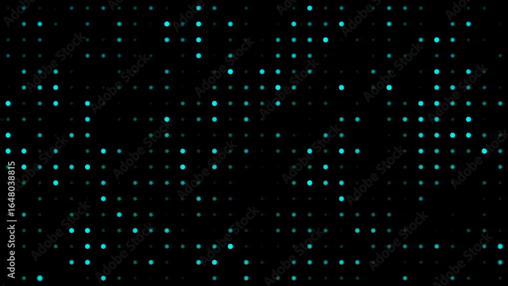 Poster abstract background animation, digital small circles pattern grid, light electronic texture.