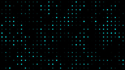 Abstract background animation, digital small circles pattern grid, light electronic texture.