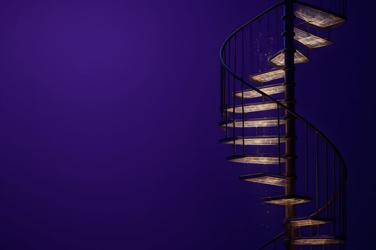 Spiraling Neural Stairs with Luminous Pathways for Advanced AI and Machine Learning Research