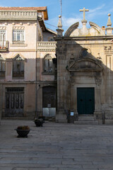 Obraz premium Chaves historic center street, portugal