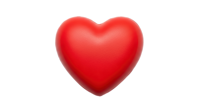 Isolated red heart