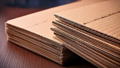 carton ondule gros plan materiaux d emballage