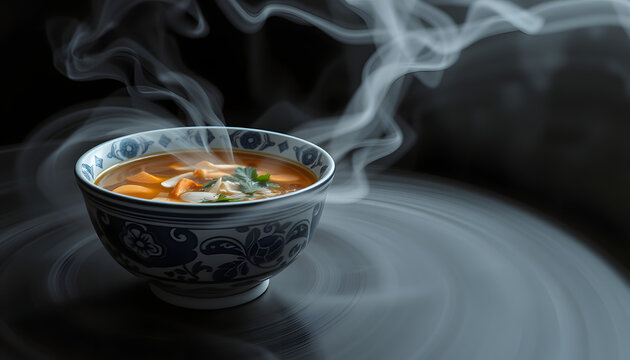 Thenthuk soup, Dynamic motion. White tone