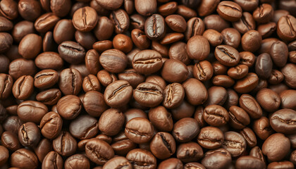 Fototapeta premium Texture of coffee beans, asian style. White tone