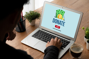 Online donation platform offer modish money sending system for people to transfer on the internet