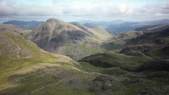 Scafell Pike, Lake District, Drone flight