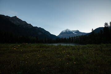Canadian Rocky Mountains in the summer
