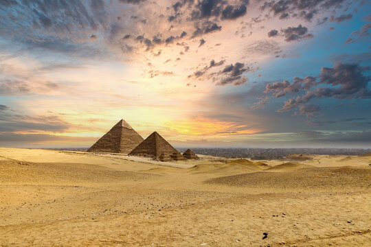 Egyptian pyramids in Giza a wonder of the world