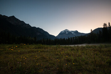 Canadian Rocky Mountains in the summer