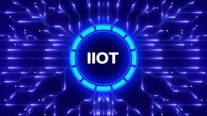 Industrial internet of things iiot conceptual design illustrating futuristic technological connections - Powered by Adobe