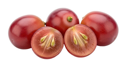 Isolated Red Grapes