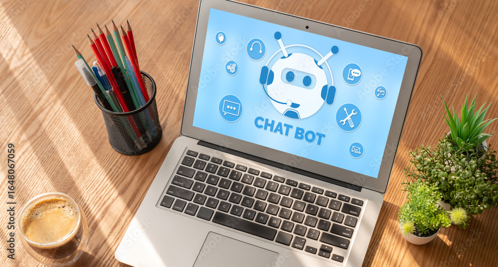Poster chatbot software application for modish online business that automatically reply to customer questio
