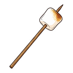Detailed Marshmellow on a Stick