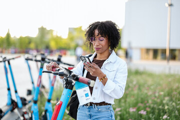 Activating electric scooter from smart phone 
