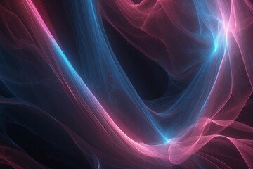 abstract neon background glowing plasma pink blue vertical rays aurora borealis phenomenon